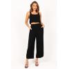 Petal & Pup Women’s Eleanor Cropped Top(Black)