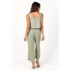 Petal & Pup Women’s Eleanor Cropped Top(Green)