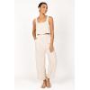 Petal & Pup Women’s Eleanor High Waisted Pants(Beige)