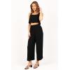 Petal & Pup Women’s Eleanor High Waisted Pants(Black)
