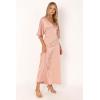 Petal & Pup Womens Eliza Maxi Dress(Pink)