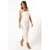 Petal & Pup Women’s Emersyn Midi Lace Dress(White)