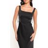Petal & Pup Womens Emile Midi Dress(Black)