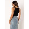 Petal & Pup Women’s Emily Rib Top(Black)