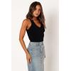 Petal & Pup Women’s Emily Rib Top(Black)