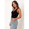 Petal & Pup Women’s Emily Rib Top(Black)