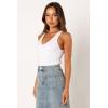 Petal & Pup Women’s Emily Rib Top(White)