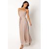 Petal & Pup Women’s Farley Strapless Maxi Dress(Rose Gold Stripe)