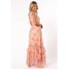 Petal & Pup Women’s Fionna Maxi Dress(Peach Floral)