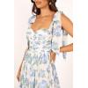 Petal & Pup Women’s Floret Midi Dress(Blue)