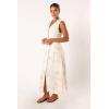 Petal & Pup Women’s Galia Midi Dress(White Print)