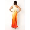 Petal & Pup Women’s Glow One Shoulder Midi Dress(Sunset)