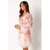 Petal & Pup Women’s Hattie Long Sleeve Mini Dress(Pink Floral)
