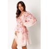 Petal & Pup Women’s Hattie Long Sleeve Mini Dress(Pink Floral)
