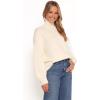Petal & Pup Women’s Kelso Flower Embroidery Knit Sweater(Cream)