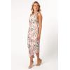 Petal & Pup Women’s Kleo One Shoulder Maxi Dress(Pink Floral)