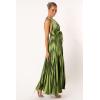 Petal & Pup Women’s Kris Pleated Maxi Dress(Martini Olive)