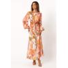 Petal & Pup Womens Laquin Long Sleeve Maxi Dress(Pink)
