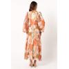 Petal & Pup Womens Laquin Long Sleeve Maxi Dress(Pink)