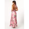 Petal & Pup Women’s Lennon Halterneck Maxi Dress(Pink Floral)