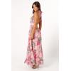 Petal & Pup Women’s Lennon Halterneck Maxi Dress(Pink Floral)