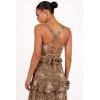 Petal & Pup Women’s Lillee Tiered Maxi Dress(Olive Print)