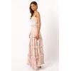 Petal & Pup Women’s Lillee Tiered Maxi Dress(Pink Floral)