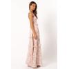 Petal & Pup Women’s Lillee Tiered Maxi Dress(Pink Floral)