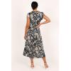 Petal & Pup Womens Lisbeth Midi Dress(Green Floral)
