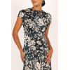 Petal & Pup Womens Lisbeth Midi Dress(Green Floral)