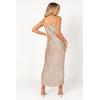 Petal & Pup Women’s Liza Pleated Maxi Dress(Gold)