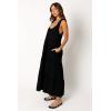 Petal & Pup Womens Marcy Midi Dress(Black)