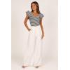 Petal & Pup Women’s Martina Ribbed Top(Black Stripe)