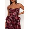 Petal & Pup Womens Mazy Midi Dress(Purple/Magenta)