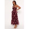 Petal & Pup Womens Mazy Midi Dress(Purple/Magenta)