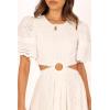 Petal & Pup Women’s Merletto Cut Out Maxi Dress(White)