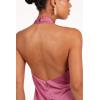 Petal & Pup Women’s Mila Halterneck Maxi Dress(Dark Rose)