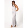 Petal & Pup Women’s Mila Halterneck Maxi Dress(Steel)