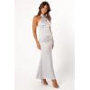 Petal & Pup Women’s Mila Halterneck Maxi Dress(Steel)