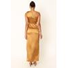 Petal & Pup Women’s Nadia One Shoulder Maxi Dress(Bronze)