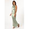 Petal & Pup Women’s Nadia One Shoulder Maxi Dress(Sage)