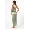 Petal & Pup Women’s Nadia One Shoulder Maxi Dress(Sage)