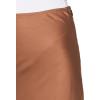 Petal & Pup Women’s Nellie Satin Midi Skirt(Banksia Brown)