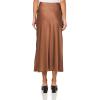 Petal & Pup Women’s Nellie Satin Midi Skirt(Banksia Brown)