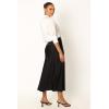 Petal & Pup Women’s Nellie Satin Midi Skirt(Black)