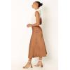 Petal & Pup Women’s Nellie Satin Midi Skirt(Bronze)