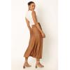 Petal & Pup Women’s Nellie Satin Midi Skirt(Bronze)