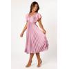 Petal & Pup Womens Nova Flutter Sleeve Midi Dress(Dusty Rose)