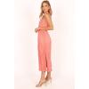 Petal & Pup Womens Pontee One Shoulder Pleated Midi Dress(Coral)