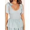Petal & Pup Women’s Raphael Tiered Maxi Dress(Blue)